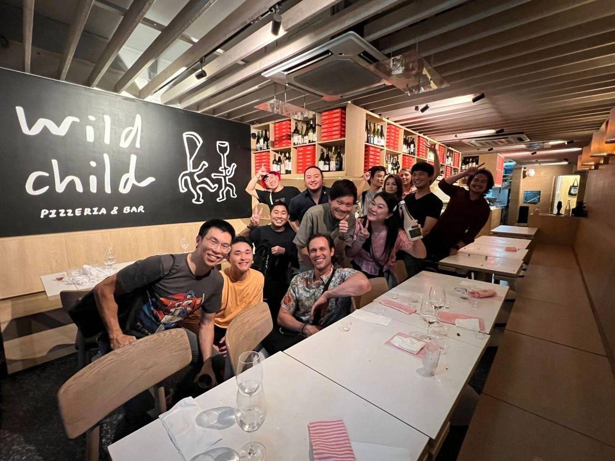 The bottle share at Wild Child Pizzette
